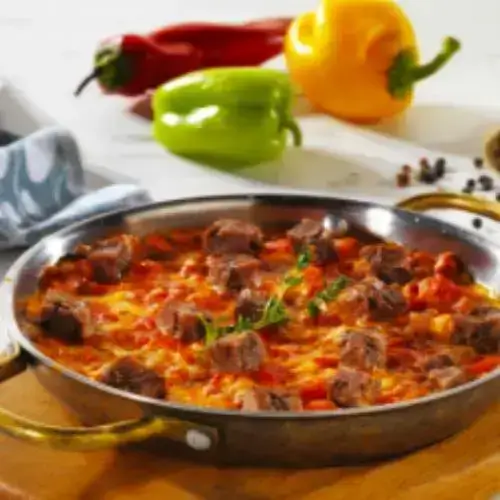 Menemen with Roasted Beef