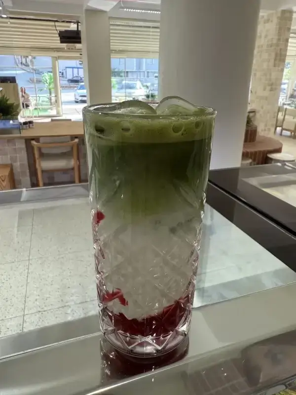 Ice Blueberry Matcha